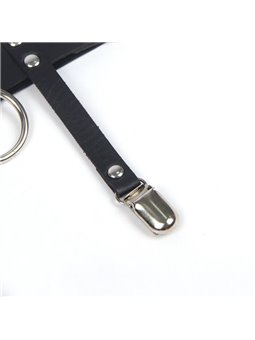 Subblime - 953744 Adjustable Leather Punk Garter Black One Size