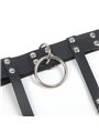 Subblime - 953744 Adjustable Leather Punk Garter Black One Size