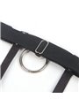 Subblime 953744 - Giarrettiera Punk in Pelle Nera Taglia Unica