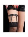 Subblime - 953744 Adjustable Leather Punk Garter Black One Size