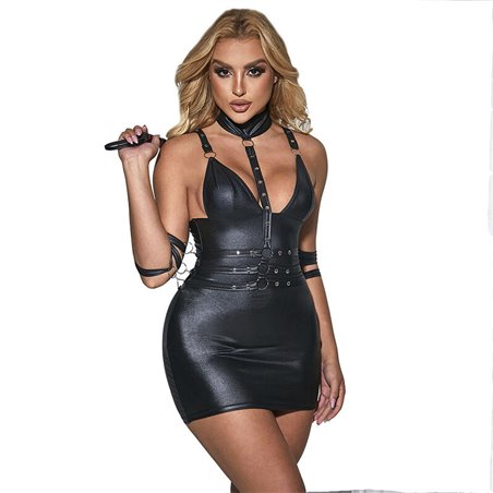 Subblime - 954413 Leather Bondage Body Black L/Xl