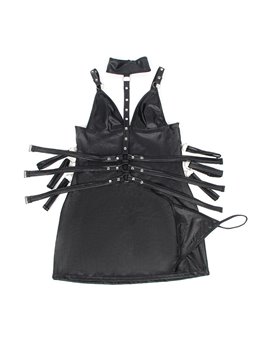 Subblime - 954413 Leather Bondage Body Black L/Xl
