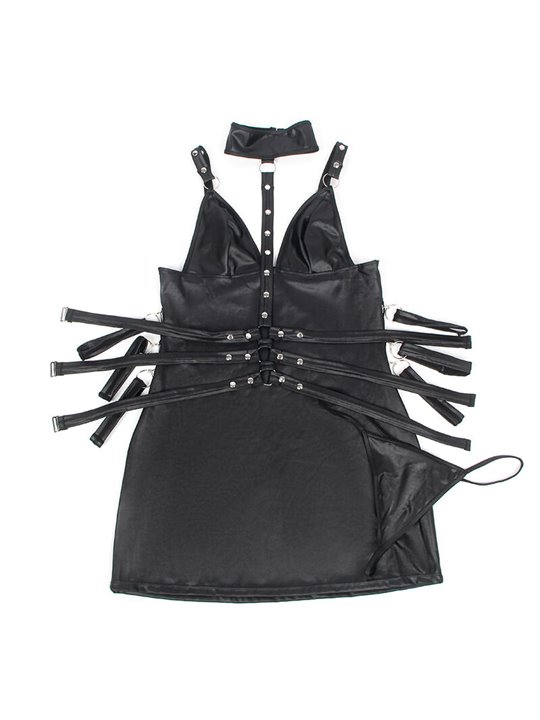 Subblime - 954413 Leather Bondage Body Black L/Xl