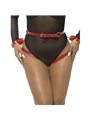 Subblime 953706 - Polsini con Cintura Bondage Rosso Taglia Unica