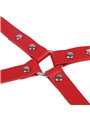 Subblime 953706 - Polsini con Cintura Bondage Rosso Taglia Unica