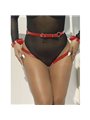 Subblime - 953706 Handcuffs With Bondage Belt Red One Size