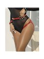 Subblime - 953706 Handcuffs With Bondage Belt Red One Size