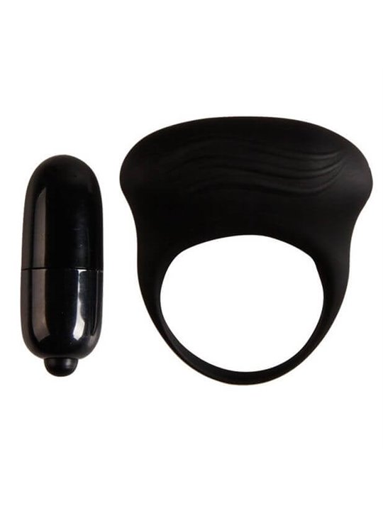 Pretty Love Bertram - Anello Fallico con Vibrazione Nero