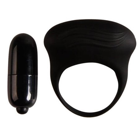Pretty Love Bertram - Anello Fallico con Vibrazione Nero