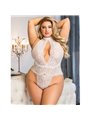 Subblime - 953850 Lace Bodysuit White S/M