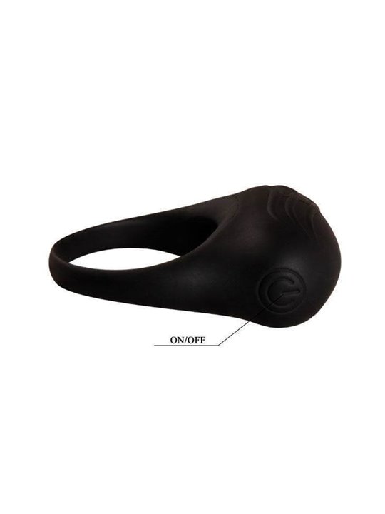 Pretty Love Bertram - Anello Fallico con Vibrazione Nero