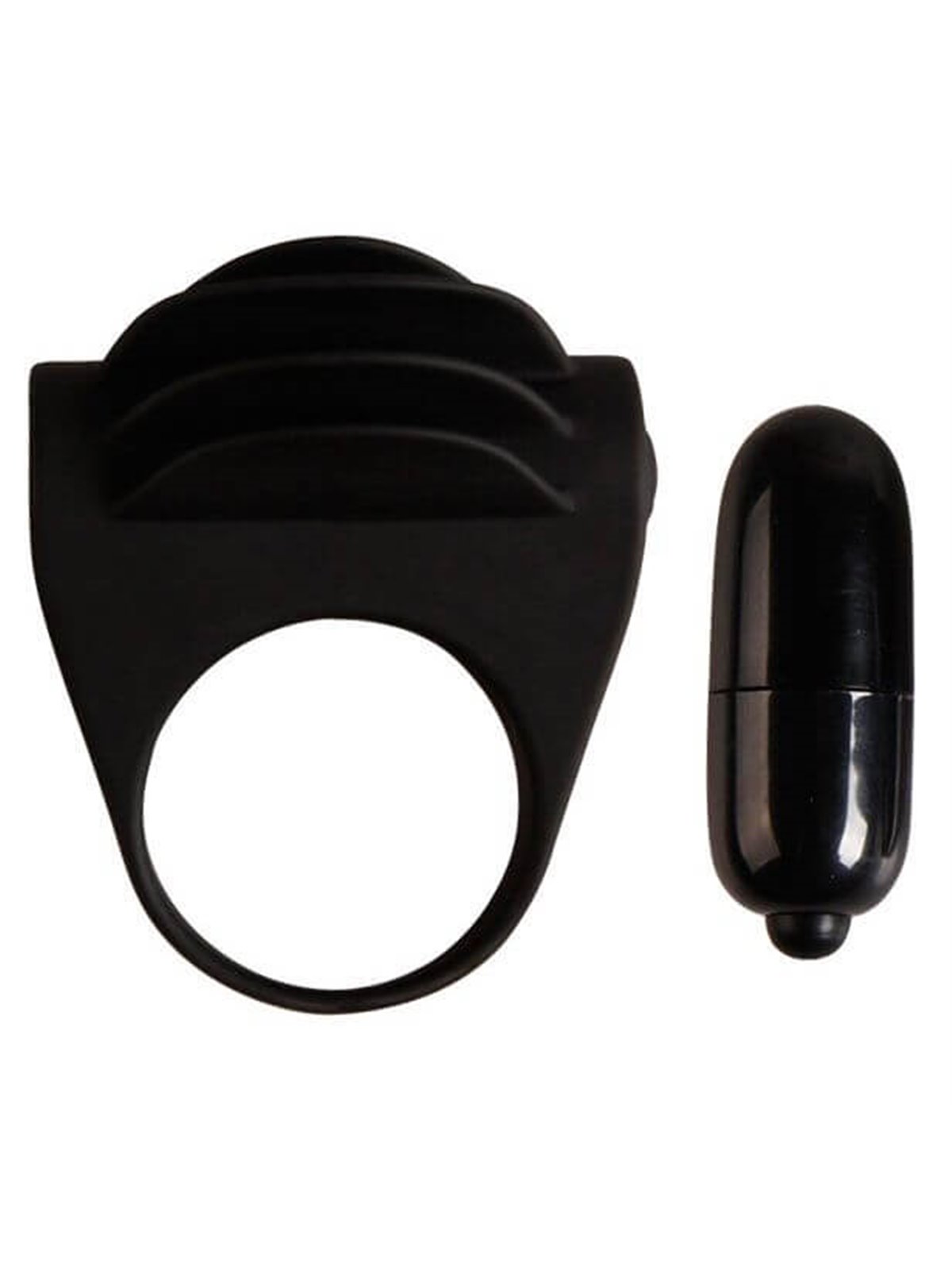 Pretty Love Chester - Anello Fallico con Vibrazione Nero