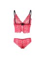 Subblime 953898 - Bralette e Culotte in Seta e Pizzo + Slip Rosso S/M