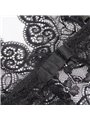 Subblime - 953911 Silk And Lace Nightgown + Panties Black S/M