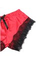 Subblime - 953966 Casual Silk Nightgown + Lace Pants Black/Red L/Xl