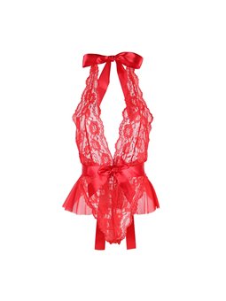 Subblime - 953973 Sexy Body With Ruffles + Belt Red S/M