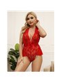 Subblime 953973 - Body Sexy con Volant + Cintura Rosso S/M
