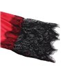 Subblime - 954024 Lace Sheer Back Camisole + Thong Red/Black L/Xl