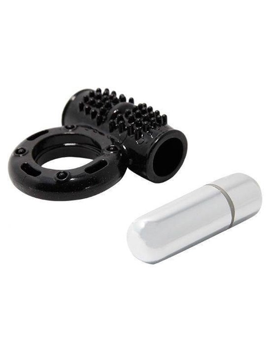 Baile Power Ring - Anello Fallico Vibrante Nero 10 Funzioni
