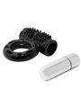 Baile Power Ring - Anello Fallico Vibrante Nero 10 Funzioni