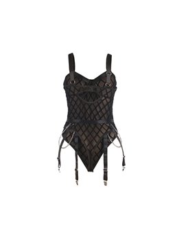 Subblime - 954260 Body With Chains + Garter Belt Black S/M