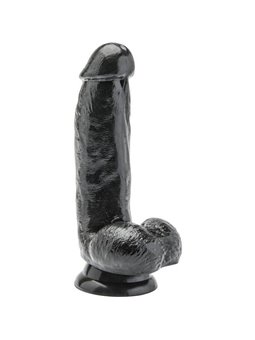 Get Real - Dildo 12 CM with Balls Black