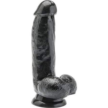Get Real - Dildo 12 CM with Balls Black