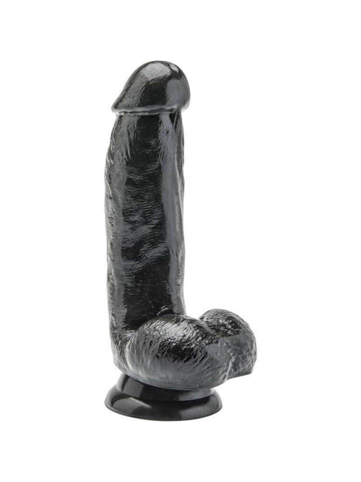 Get Real - Dildo 12 CM with Balls Black
