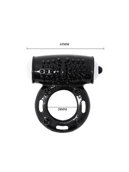 Baile Power Ring - Anello Fallico Vibrante Nero 10 Funzioni