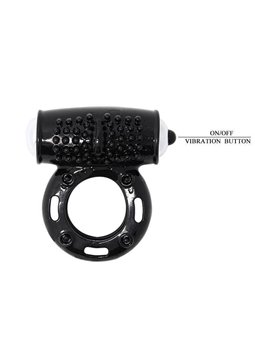 Baile Power Ring - Anello Fallico Vibrante Nero 10 Funzioni