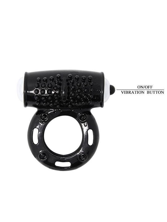 Baile Power Ring - Anello Fallico Vibrante Nero 10 Funzioni