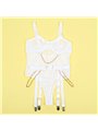 Subblime 954291 - Body con Catene + Cintura Reggicalze Bianco L/XL
