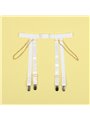 Subblime 954291 - Body con Catene + Cintura Reggicalze Bianco L/XL