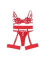 Subblime 954338 - Completo Intimo 3 Pezzi con Stampa a Cuore Rosso L/XL