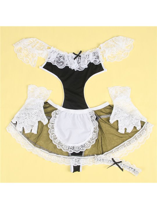 Subblime - 954314 Sexy Maid Costume Black/White L/Xl