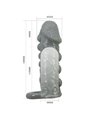 Pretty Love - Realistic Penis Enlarger And Delay Sleeve Grey