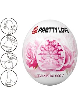 Pretty Love - Uovo Masturbatore per Uomo in Silicone Rosa