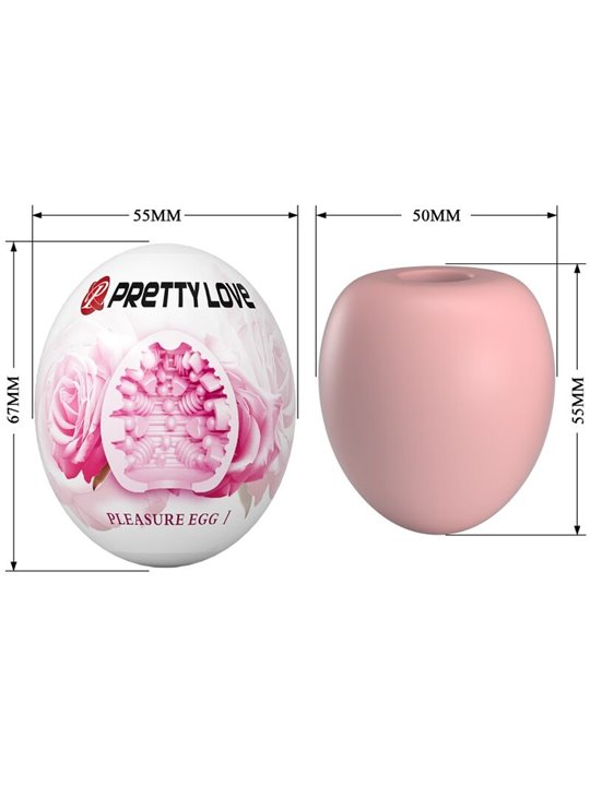 Pretty Love - Uovo Masturbatore per Uomo in Silicone Rosa