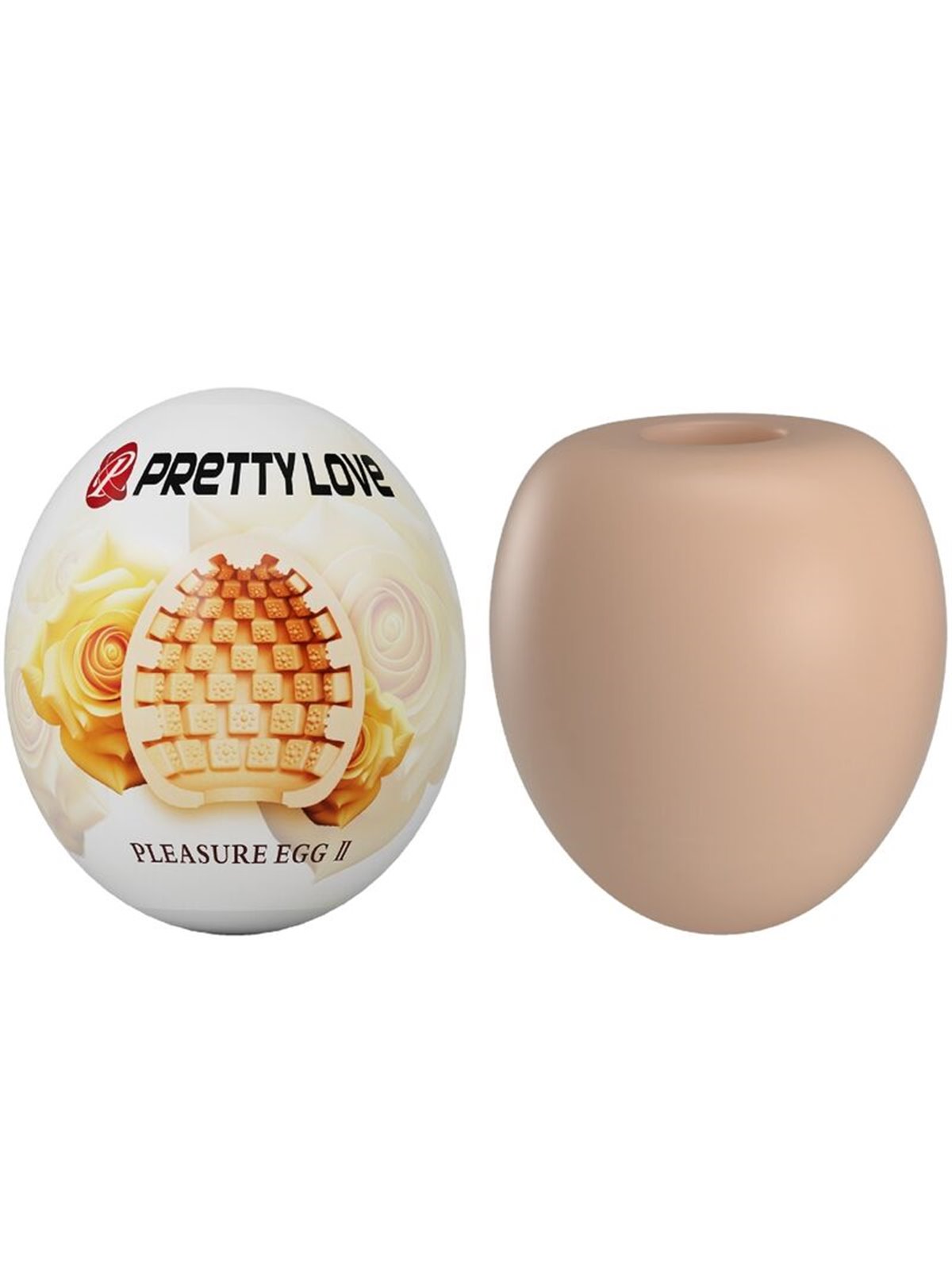 Pretty Love - Uovo Masturbatore per Uomo in Silicone Beige