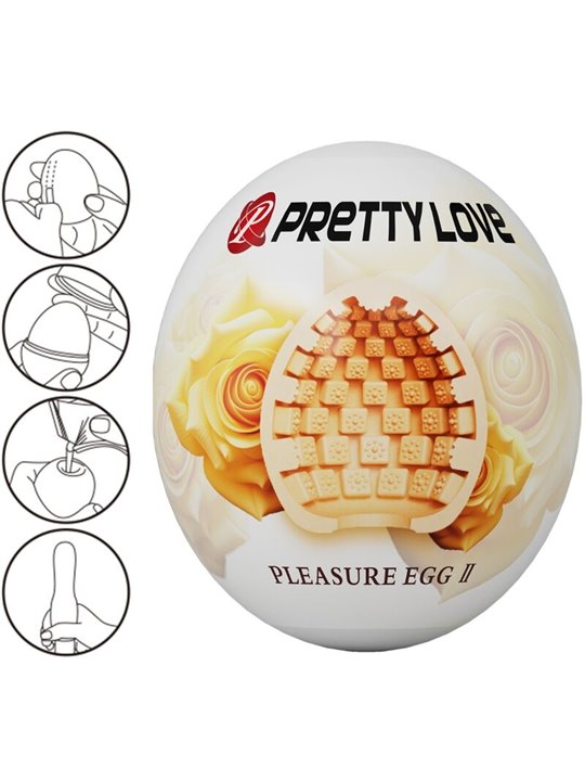 Pretty Love - Uovo Masturbatore per Uomo in Silicone Beige