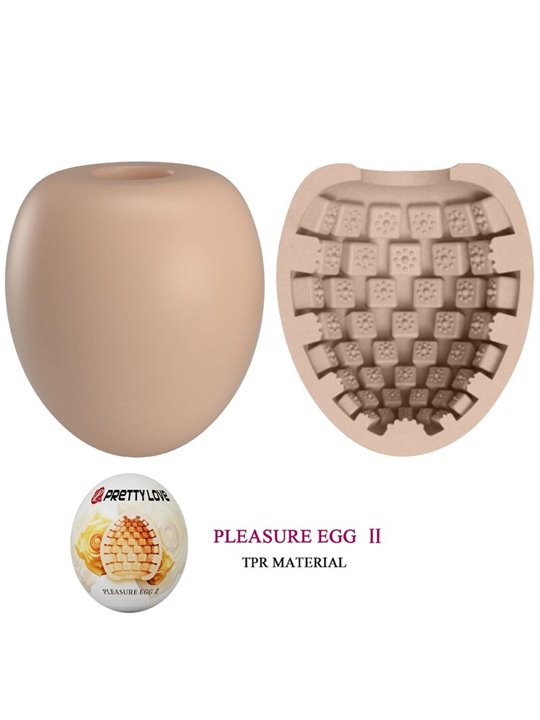Pretty Love - Uovo Masturbatore per Uomo in Silicone Beige