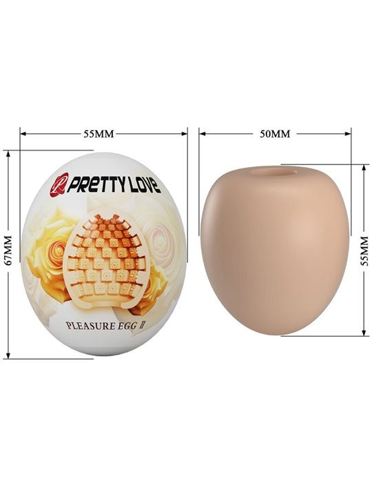 Pretty Love - Uovo Masturbatore per Uomo in Silicone Beige