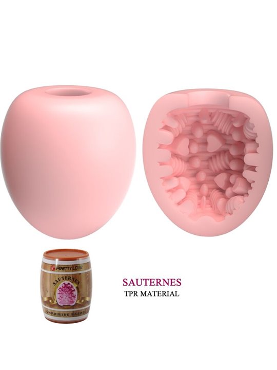 Pretty Love - Uovo Masturbatore per Uomo in Silicone Mod. 2 Rosa