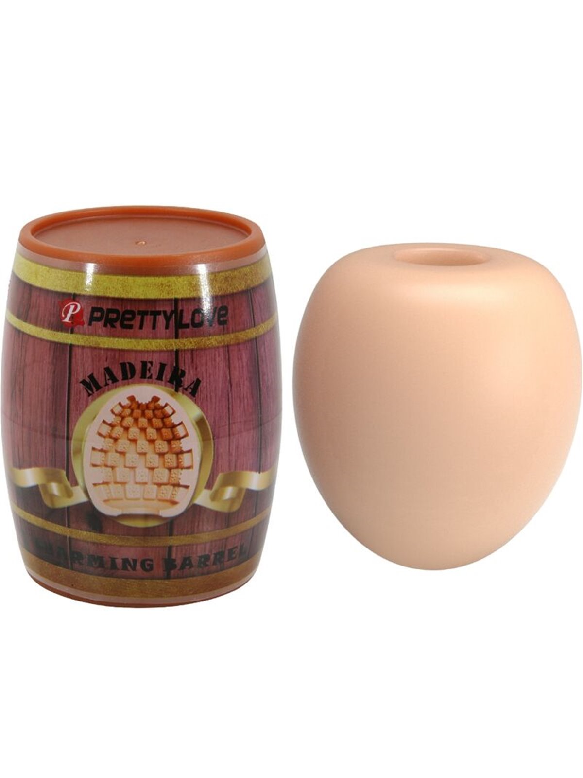 Pretty Love - Uovo Masturbatore per Uomo in Silicone Mod. 2 Beige
