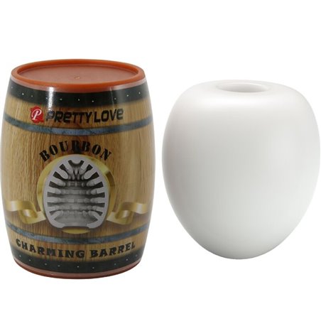 Pretty Love - Uovo Masturbatore per Uomo in Silicone Mod. 2 Bianco