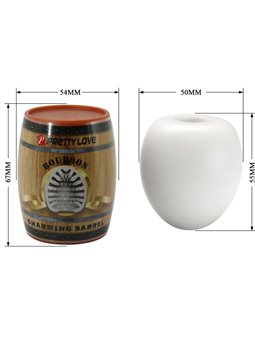 Pretty Love - Uovo Masturbatore per Uomo in Silicone Mod. 2 Bianco