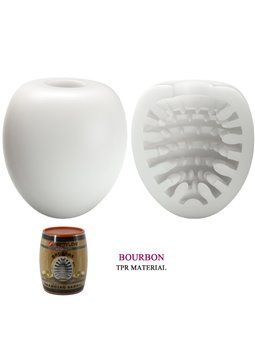 Pretty Love - Uovo Masturbatore per Uomo in Silicone Mod. 2 Bianco