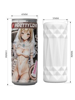 Pretty Love Can - Masturbatore per Uomo in Silicone Mod. 1 con Lattina