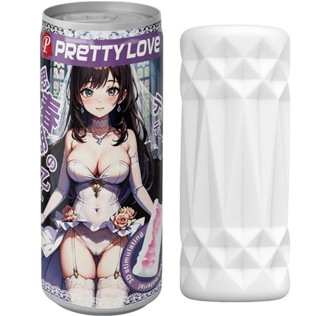 Pretty Love Can - Masturbatore per Uomo in Silicone Mod. 2 con Lattina