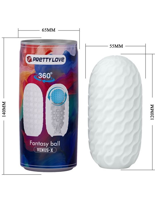 Pretty Love Venus X - Masturbatore per Uomo in Silicone Bianco